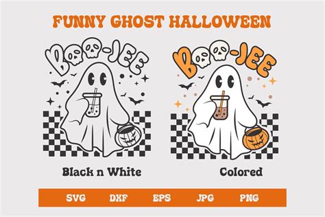 Funny Halloween Ghost Boo Jee Svg Graphic By Dadan Pm · Creative Fabrica