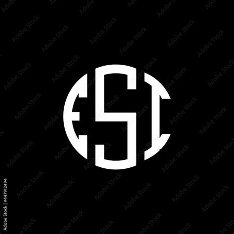 ESI letter logo design. ESI letter in circle shape. ESI Creative three ...