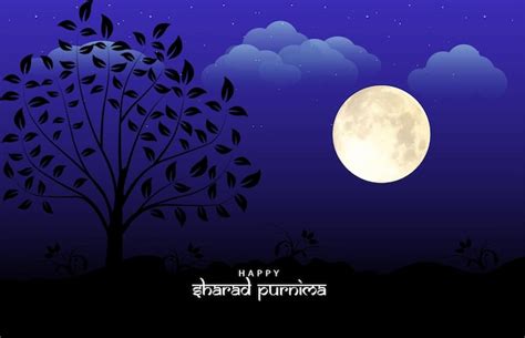 Premium Vector Vector Illustration Of Sharad Purnima Which Is A