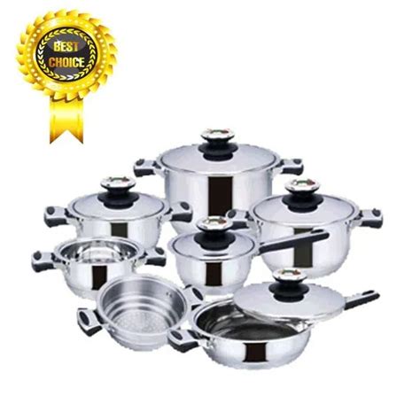 Hot Sale Rushed Hight Quality Stainless Steel Pot Set Cooking Pots With Frying Pan Cookware With