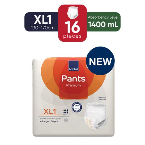 Abena Abena Unisex Adult Diaper Pants XL1 130 170cm 1400ml NTUC