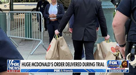 Staff Delivers At Least 6 ‘yuge Bags Of Mcdonalds To Trump Trial In