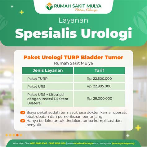 Dokter Spesialis Urologi Rumah Sakit Mulya Tangerang