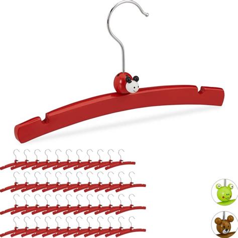 Relaxdays X Kledinghangers Baby Kinder Kleerhangers Hout