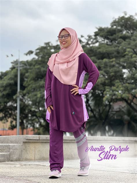 Auntie Purple Slim ( Top Only ) *Buy set for more value – Asyiqmuslim