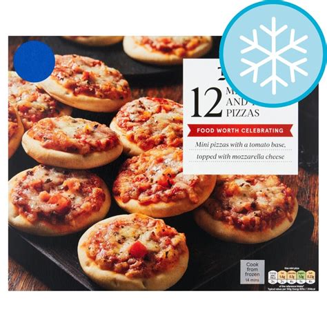 Tesco 12 Mini Cheese And Tomato Pizzas 360g Tesco Groceries