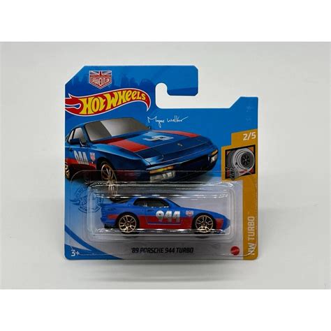 Masinuta Metalica Hot Wheels Porsche Turbo Albastru EMAG Ro