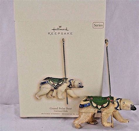 Hallmark Keepsake Ornament Grand Polar Bear Carousel Ride 2007 4 Hallmark Keepsake Ornaments