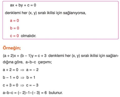 Birinci Dereceden Iki Bilinmeyenli Denklemler Konu Anlat M Sorular