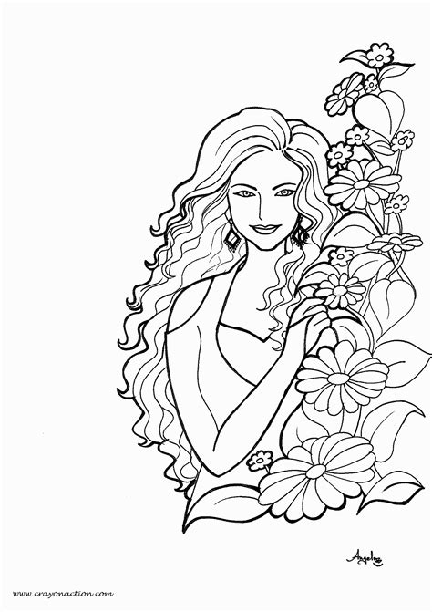 Pretty Girl Coloring Pages at GetColorings.com | Free printable colorings pages to print and color