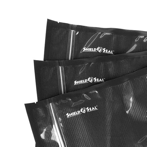 11 X 23 Black And Clear W Zipper Vacuum Seal Bags Sns 1200 Shield N Seal