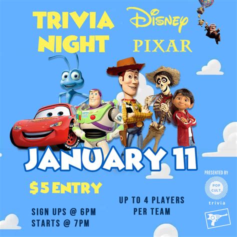 Trivia Night: Disney Pixar Edition — QuarterWorld