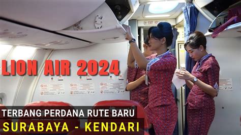 Terbang Perdana Lion Air Surabaya Kendari PP Intip Kesibukan