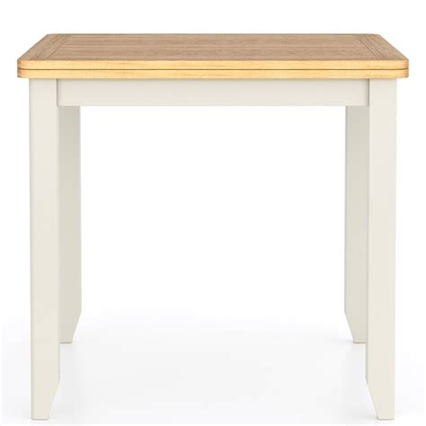 Aria Painted Flip Top Extending Dining Table Made With Oak