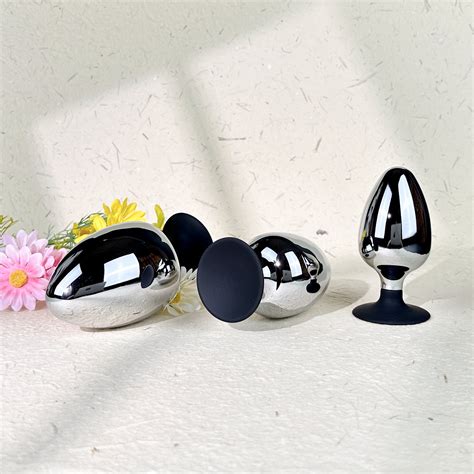 3 Sizes Huge Heavy Metal Butt Plug With Suction Cup Big Anal Butt Plug Large Anal Dilator For
