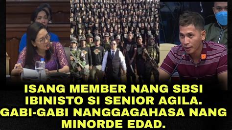 Senior Agila Ibinisto Sa Senado Nang Dating Myembro Nang Sbsi Patong