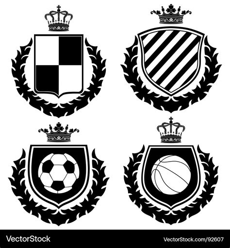 Heraldry Coat Of Arms Royalty Free Vector Image