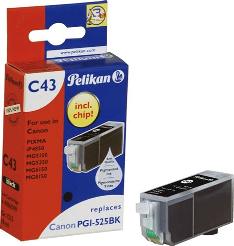 Pelikan C43 Ersetzt Canon PGI 525BK Schwarz 4106599 Ab 5 08