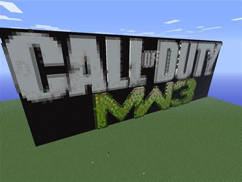 Call Of Duty Modern Warfare 3 Logo Minecraft Project