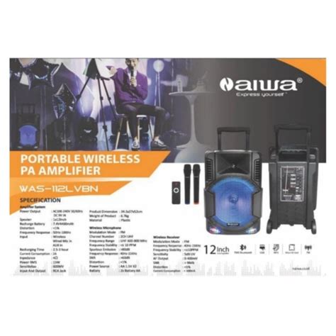 Jual Speaker Portabel Aktif Inch N Aiwa Lvbn Mik Wireless Usb