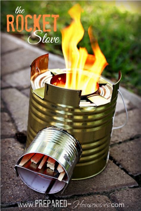 Wonderful DIY Can Rocket Stove