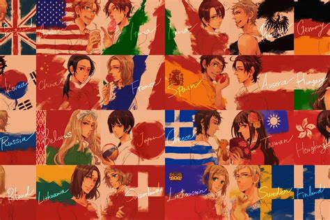 artwork people and flags in different countries PAT113 wall art fabric ...