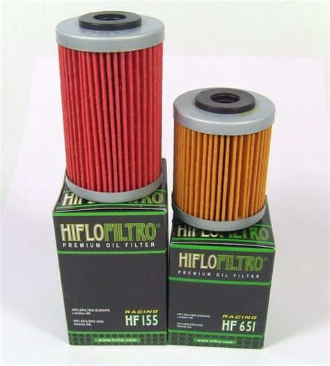 Oil Filter Set Hiflo Hf And Hf For Ktm Enduro R And Over