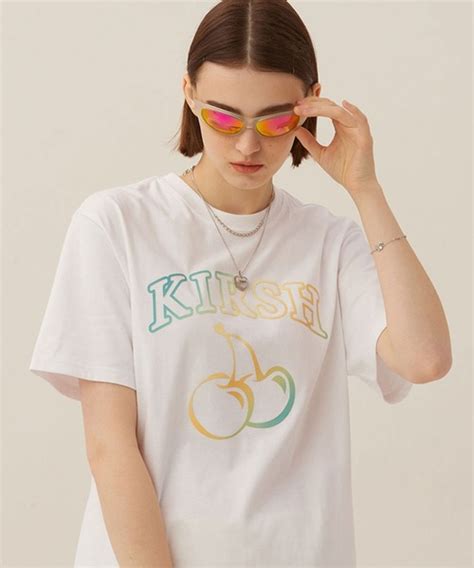 Kirsh Kirsh Cherry Arch Logo Gradation T Shirt Teet