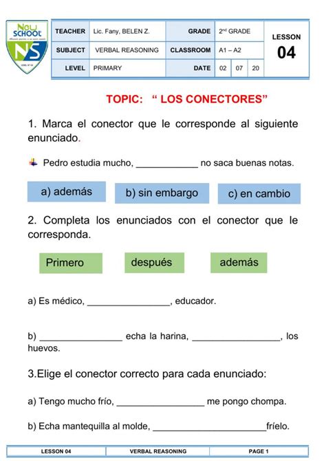 The Spanish Language Worksheet For Students