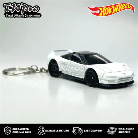 Jual GANTUNGAN KUNCI Hot Wheels Acura NSX WHITE PUTIH KEYRING KEYCHAIN CUSTOM