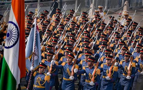 Full dress rehearsal for Republic Day Parade at Kartavya Path in Delhi ...