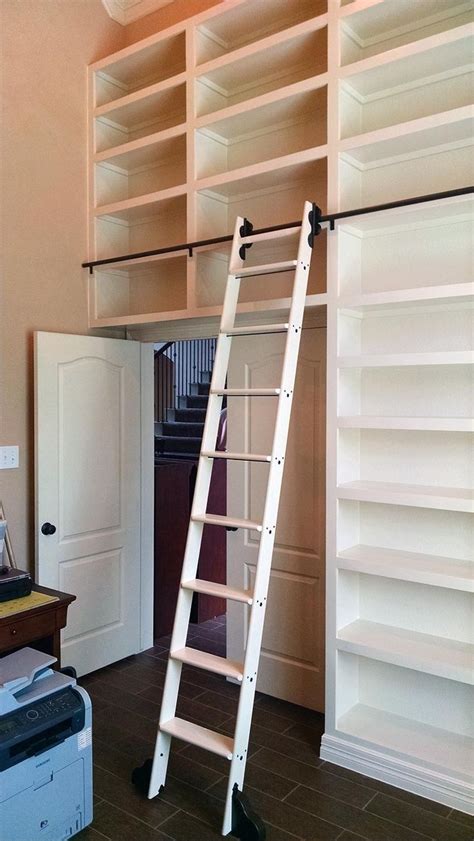 Rolling Library Ladder Kit Includes Ladder Library Ladder Closet Renovation Closet Designs