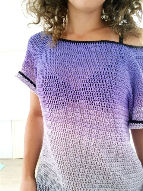 Basic T Shirt In Crochet Bykaterina Crochet Patterns Bykaterina