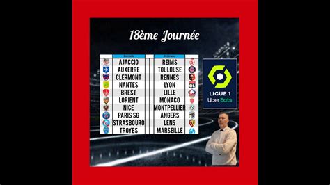 Pronostics Foot Ligue 1 18ème Journée du 11 Janvier YouTube