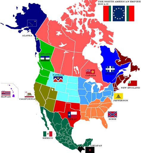 Map of North American Empire by lamnay on DeviantArt