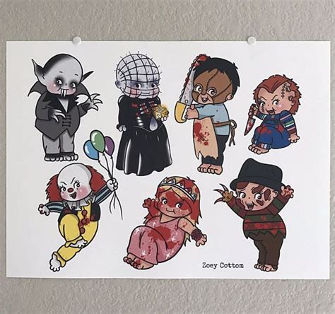 Horror Classics Kewpie Print Spooky Tattoos Creepy Tattoos Kewpie