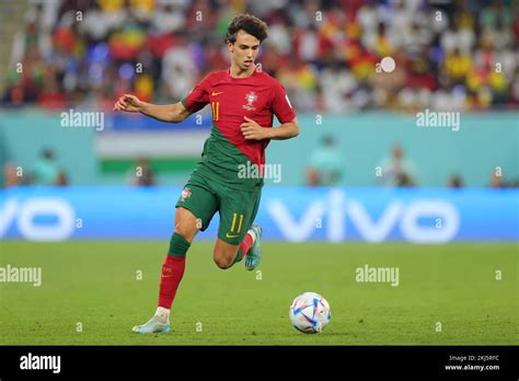 Doha Qatar 24th Nov 2022 Joao Felix Of Portugal Dribbles The Ball