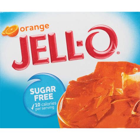 Jell O Sugar Free Gelatin Jelly 85g Orange Grocery