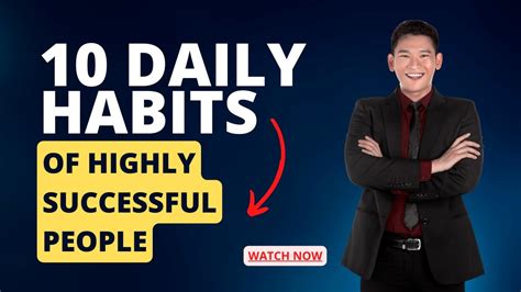 10 Daily Habits Of Highly Successful People Youtube