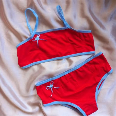 Conjunto Lingerie Infantil De Malha Menina Shopee Brasil