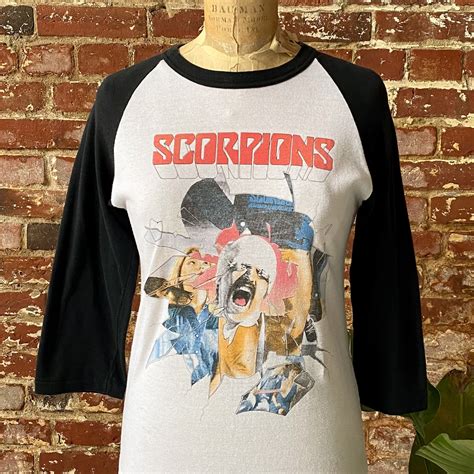 Vintage 1984 Scorpions Tour Raglan Tee 80s Scorpions Tour Etsy