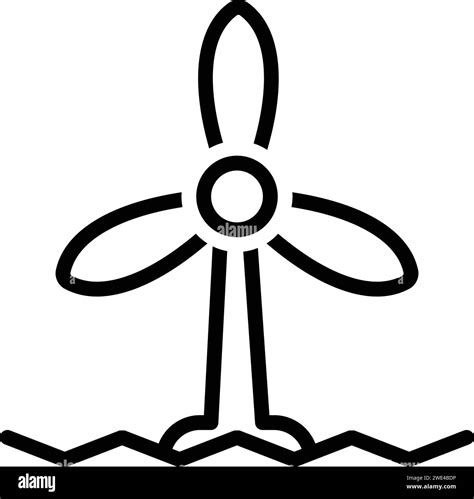 Icon For Wind Turbine Wind Stock Vector Image And Art Alamy