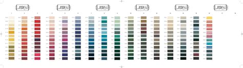 Wool Colour Chart