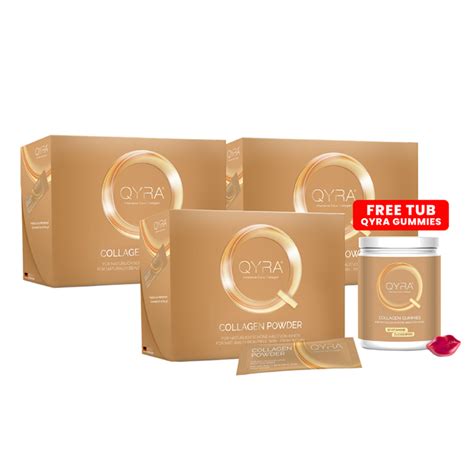 QYRA Collagen Powder (Wrinkles & Cellulite) [FOC 1 Tub Qyra Gummies ...
