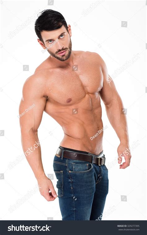 Portrait Handsome Muscular Man Nude Torso Stock Photo 329277395 Shutterstock