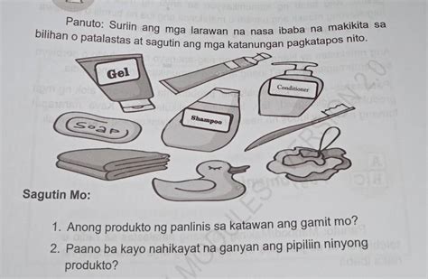 Panuto Suriin Ang Mga Larawan Na Nasa Ibaba Na Makikita Sabilihan O