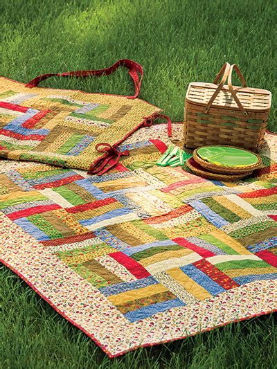 Quilted Picnic Blanket Tote Jellyroll Quilts Easy Quilt Patterns Quilts