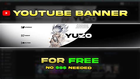 How To Make YouTube Channel Art For FREE Photoshop Banner Tutorial