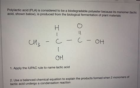 Polylactic Acid Monomer