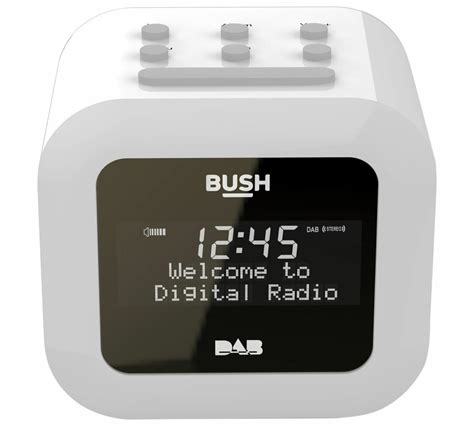 New Bush Usb Dab Clock Radio White A Warranty Ebay